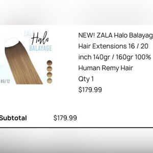 Zala Halo hair extensions